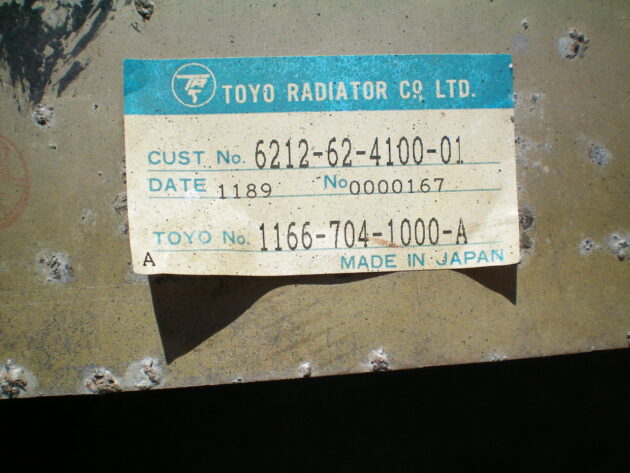 KOMATSU   PC750SE6K  6212-62-4100 - ENFRIADOR DEL INTERCOOLER - Imagen 5