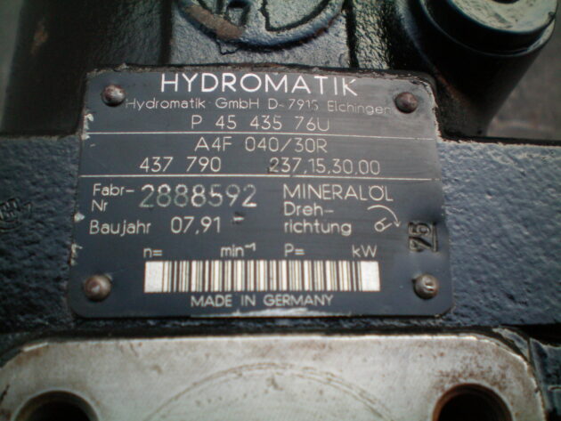 CASE  1288   - CONJUNTO DE BOMBAS DE GIRO Y PILOTAJE A4F040/30R - Imagen 5
