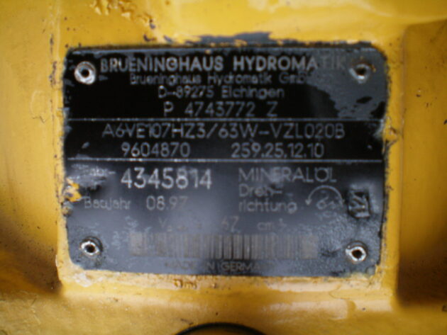 CASE   1488  Z4743772 - MOTOR DE TRANSLACIÓN A6VE107 - Imagen 4