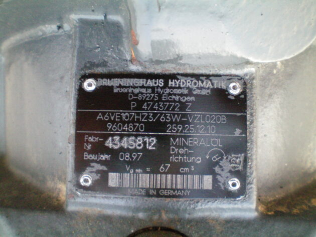 CASE   1488  Z4743772 - MOTOR DE TRANSLACIÓN A6VE107 - Imagen 5