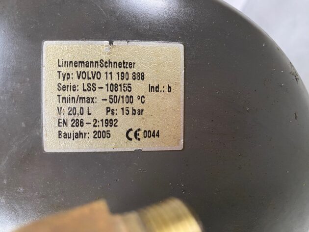 VOLVO  A40D  11190888 - TANQUE DE AIRE DE FRENOS - Imagen 6